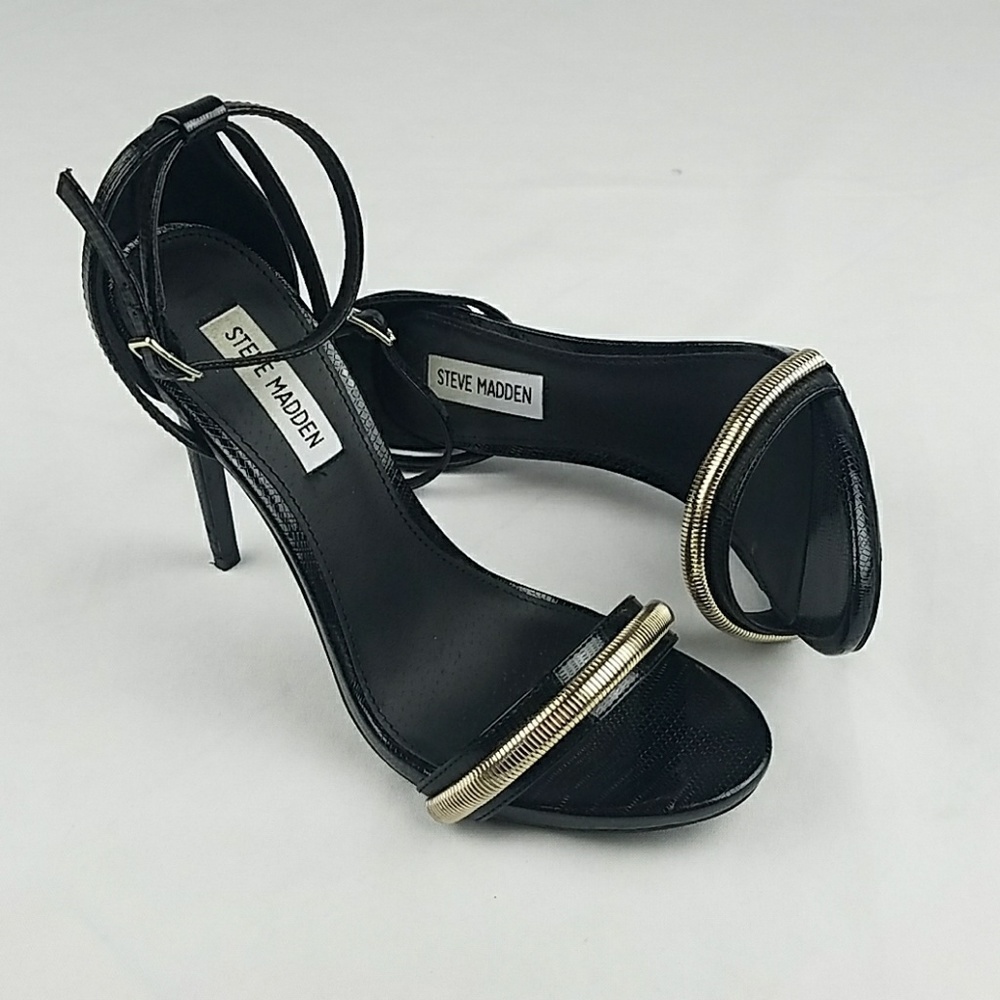 Steve Madden women 8.5 Myracle heel‎ sandals textur